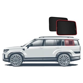 Genuine SNAPSHADES Port Window Shades for It's a Perfect fit for Hyundai Santa Fe 5th Gen (MX5; 2024-Present)