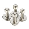5/16-18 x 1-1/4" Carriage Bolts and Nuts Kit, Round Head