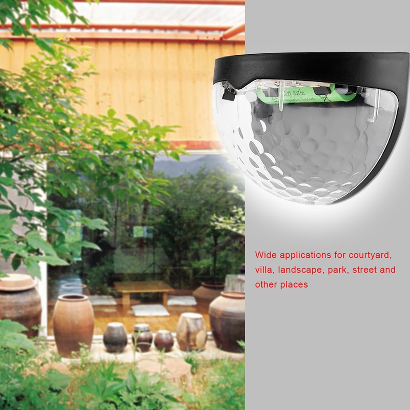 4Pcs Solar Powered LED Lights Outdoor Courtyard Waterproof Wall Mounted