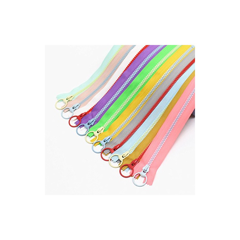 YaHoGa - 10 cremalleras de plástico de 45 cm #5