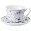 Royal Copenhagen 1016756 Blue Fluted Plain Cup & Saucer, 8.5
