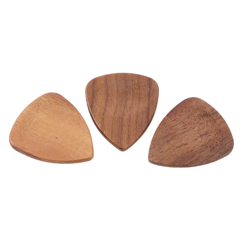 Wood Guitar Pick Holder Set 3 Pcs Wooden Guitar Picks