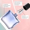 YWG Stone 2 Pack 50ml/1.7oz Square Glass Perfume Atomizer Gradient