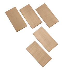 Exotic Wood Zone's Flame Curly Maple Acoustic/Electric Guitar Headplates | 180x90x4 mm | Overlay Wood Blank | Guitar Headstock Blank | Versatile Tonewood