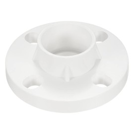 PATIKIL 50mm PVC Pipe Fitting, Flange Pipe Socket Coupling Connector for 50mm OD Pipe Connect, White