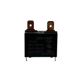 JQX-102F 12VDC 20A 4-Pin PCB Miniature High Power Relay - Ideal for Air Conditioner, Compressor, Water Heater