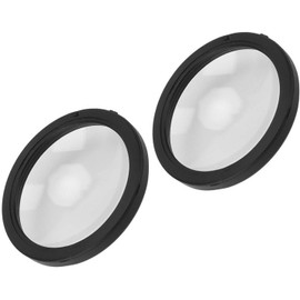 MAX Cubierta de Lente Impermeable Anti-Aceite Cubierta Protectora a Prueba de Polvo 2 Piezas para Cámaras Deportivas