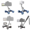 Zeadio Tabletop Portable Dolly Mini Rail Car Slider Skater Wheel