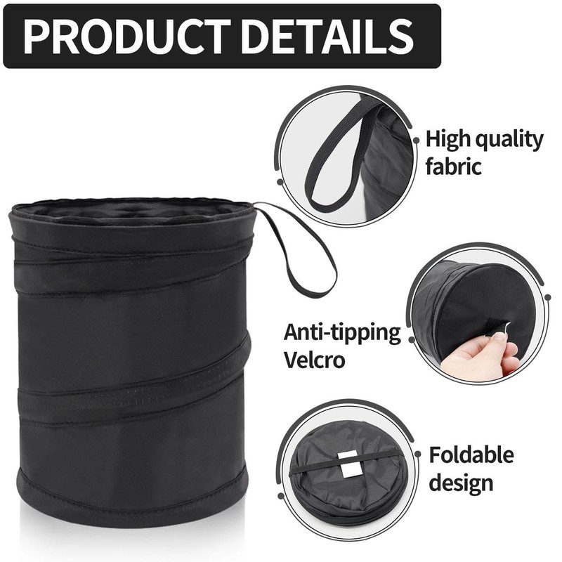 1 Piece Foldable Car Trash Can, Portable Car Trash Can,