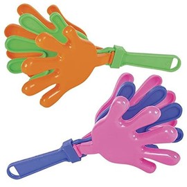 Rhode Island Novelty 7.5 Inch Hand Clappers, One Dozen Per Order