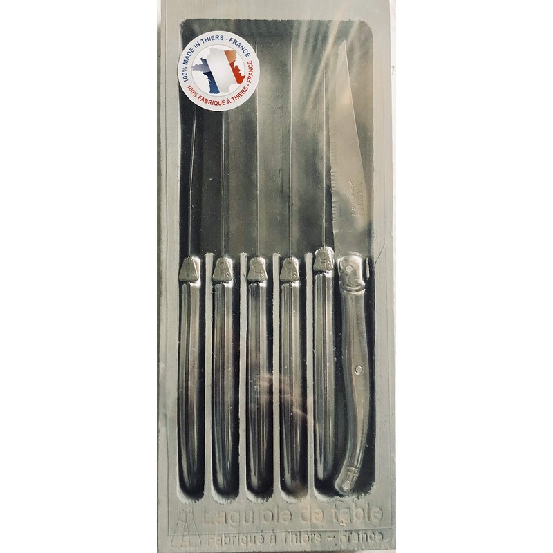 Barenthal Laguiole Stainless Steel Steak Knife Set, 6 Piece