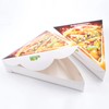 KeaJuidy 24pcs Triangle Pizza Box with Inner Pads Mini Pizza