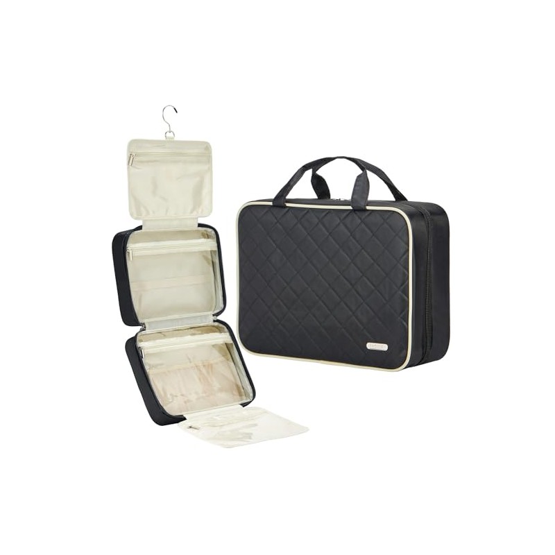 FINDCOZY Toiletry Bag Travel Bag with Hanging Hook, Cosmetic Bag,