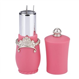 Oumefar Lipstick Shaped Needles Pin Cushion Holder Sewing Needles Cushion Lipstick Style Needle Insert Case (Rose Red