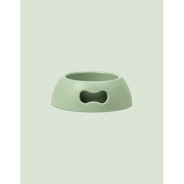 United Pets Pappy Medium Dog Bowl, EcoFriendly, Italian Design, Made in Italy, Green, Dog Bowl for Medium Dogs, Capacity 1100ml (39 oz)