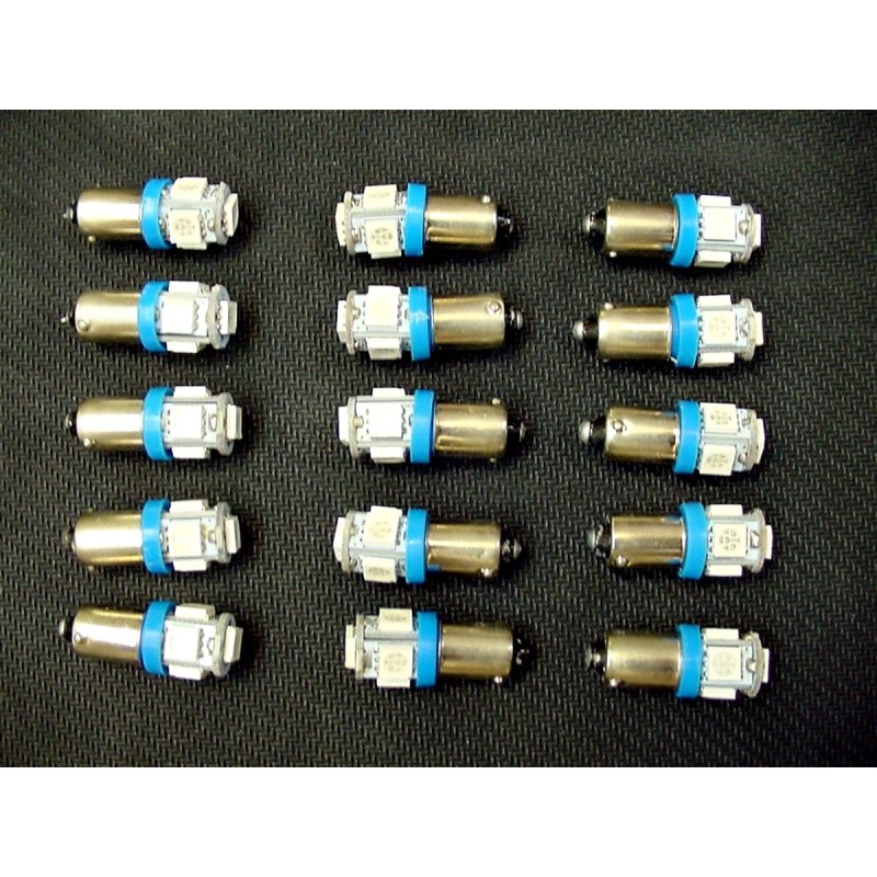 Lumiglow 15 COOL Blue 5 LED Instrument Panel Dashboard Lights