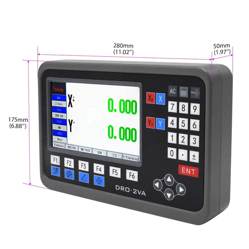 TOAUTO Digital Readout 2 Axis 3 Axis DRO Display Linear