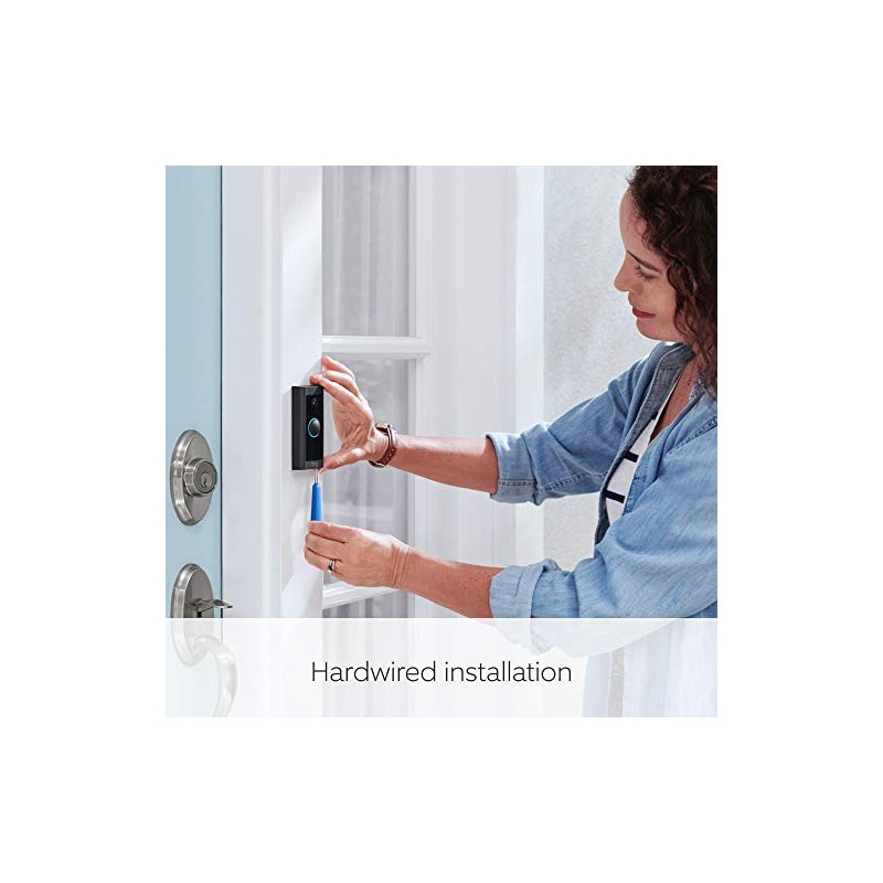 Ring Ring Video Doorbell Wired | Doorbell Security Camera with
