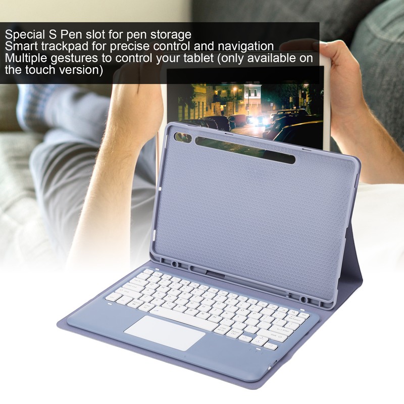 Tablet Keyboard Case 12.4in for Tab S8 Plus 2022 for
