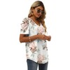 Floral Tops for Women White Shirts for Women Short Sleeve