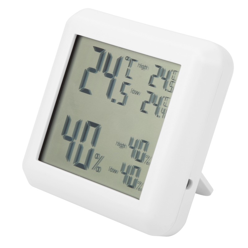 Thermometer Hygrometer Indoor Desktop Digital LCD Temperature Humidity Monitor Tester