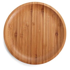 Belari 8.5" Bamboo Plate Set - Bamboo Reusable Plates - Round Bamboo Plates - Wood Plates Dinnerware - Bamboo Dinner Plates - Bamboo Dinnerware Set - Eco Friendly Plates (4 Pack / 8" Round)