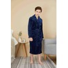 WORW Big Boys Solid Robes Bathrobe Robes (Blue, Medium)