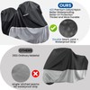 Tqcpkee Heavy Duty Motorcycle Cover Waterproof with Side Top Box