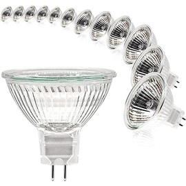 Simusi Simusi 12x MR16 Halogen 12V 35W, GU5.3 Deckenglhbirnen 2 Pin dimmbar, Halogen Spot Glhbirnen, Halogen Reflektor 2700K Warmwei?
