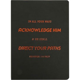 Proverbs 3:6 Acknowledge Him Executive Flexcover Journal, 8 x 6.5 Inches