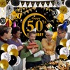 50th Birthday Decorations for Men Women, 50th Birthday Banner Backdrop
