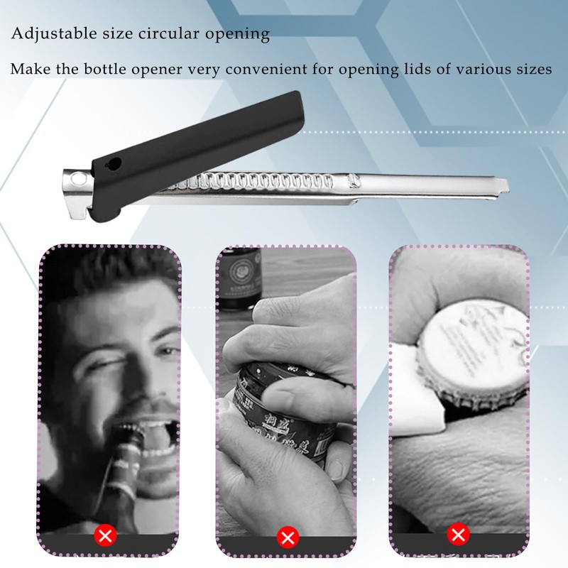 2Pcs Jar Opener,Bottle Opener and Ring Pull Can Opener,Effortless Arthritis