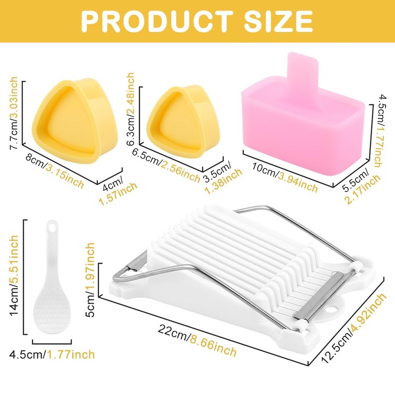 Spam Musubi Mold Kit, Musubi Press Mold, Rice Ball Molds