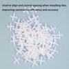 Pack of 500 Tile Crosses, 3 mm White Tile Crosses,