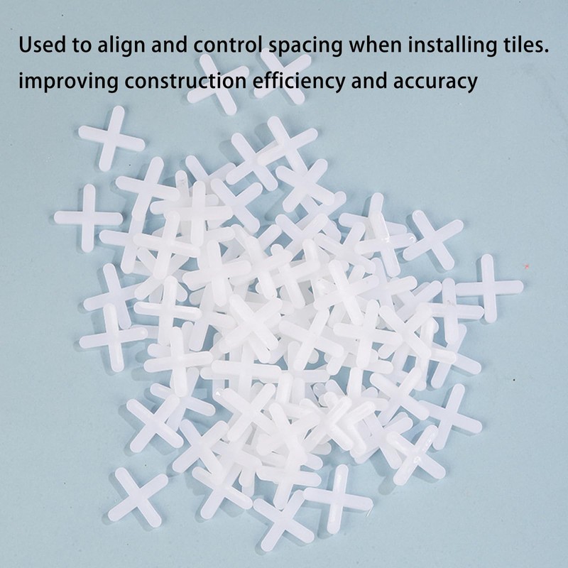 Pack of 500 Tile Crosses, 3 mm White Tile Crosses,
