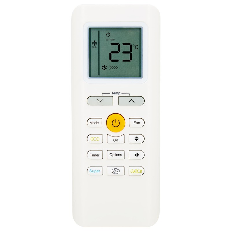Replacement Air Conditioner Remote Control for Midea RG70E/BGEF,with Wall Mounting