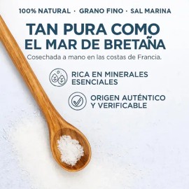 Sal Céltica Natural Sin Refinar  Origen Francés                                                                                                       