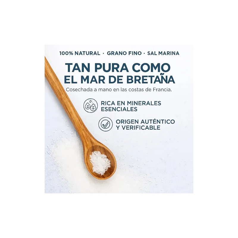 Sal Céltica Natural Sin Refinar Origen Francés