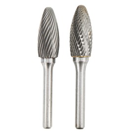 Juego de Fresas de Carburo Aramox, Fresas de Carburo de un Solo Corte Doble, Limas Rotativas, Cortador de 14 Mm de Diámetro, Vástago de 6 Mm, Multipropósito para Trabajos en