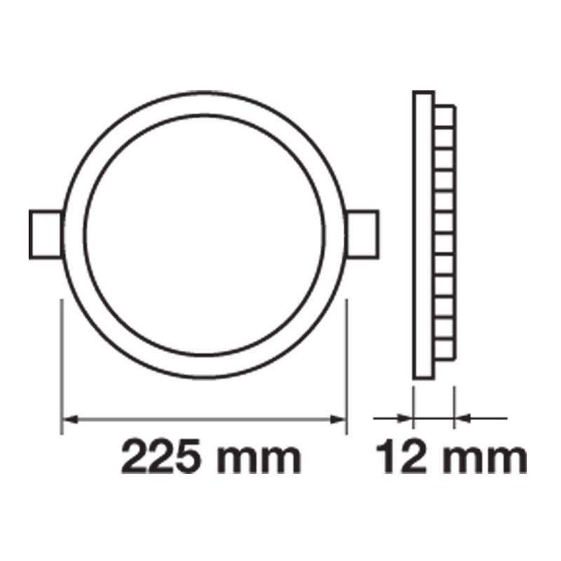 V-TAC 18W LED Premium Panel - ceiling recessed downlight with