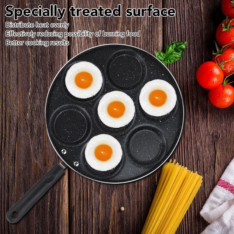 Egg Frying Pan Non Stick Refined Iron Round Fried Cooker