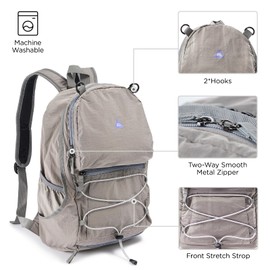 HAPPY NOCNOC 15L Kids Backpack for boys and girls, Small Ultra Lightweight Hiking Backpack for kids with Mesh Storage Bag, Water Resistant Travel Outdoor Sport Camping Daypack