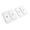 4 Electrodos 4x8 Parches Electro Reflex Energizer Vak Pads Blanco
