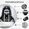 Cusangel Clear Black Backpack for women tpu XL bookbag Heavy