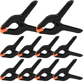 Ram® Pack of 10 Plastic Spring Grip Clamps Heavy Duty 3 INCHES Quick Grip Clamp Wood Work Clamp