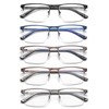 EYECEDAR 5 Pack Blue Light Blocking Reading Glasses Men Computer