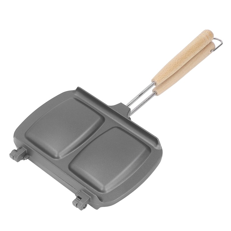 Double Sided Frying Pan Fast Heat Conduction Evenly Heated Detachable