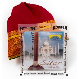 Karuna Sitar Strings set with an attractive drawstring bag. String set includes 7 Main Strings + Tarafdar (Sympathetic/Resonator Strings). Ideal for Acoustic or Electric Sitar.