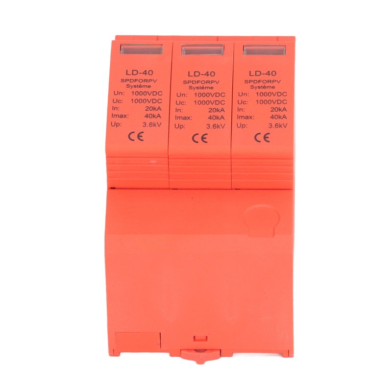 DC Surge Protector 3P DC Voltage Surge Arrester Photovoltaic Lightning