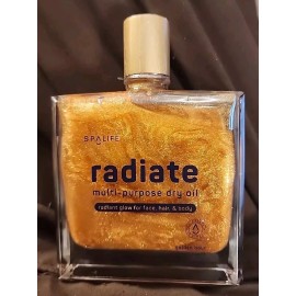 SpaLife Spa Life Radiate Multi-Purpose Dry Oil GOLDEN HOUR MANGO SCENT 3.38 oz GLASS